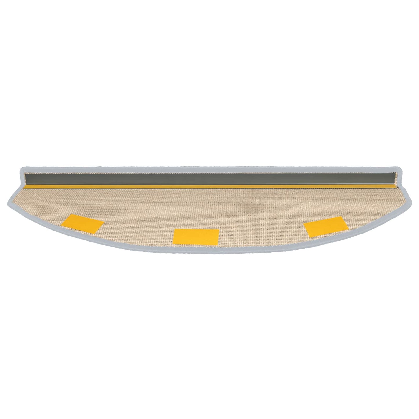 Self-adhesive Stair Mats 15 pcs Light Grey 80 x 24.5 x 3.5 cm