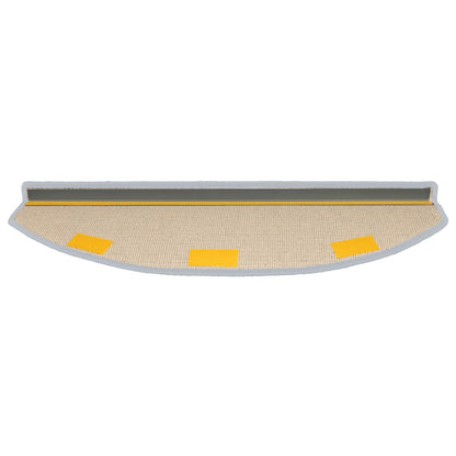 Self-adhesive Stair Mats 15 pcs Light Grey 80 x 24.5 x 3.5 cm
