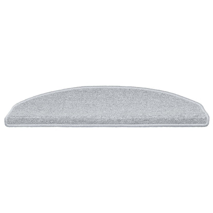 Self-adhesive Stair Mats 15 pcs Light Grey 80 x 24.5 x 3.5 cm