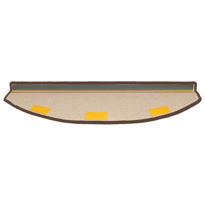 Self-adhesive Stair Mats 15 pcs Coffee Brown 80 x 24.5 x 3.5 cm