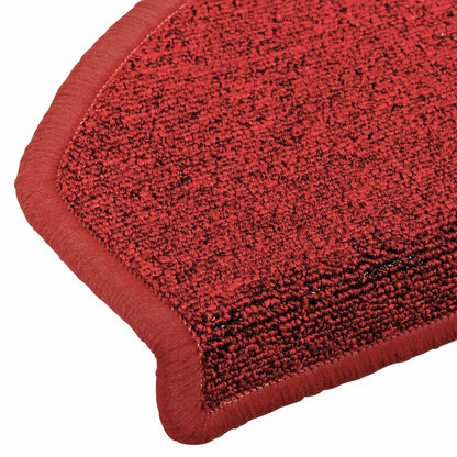 Self-adhesive Stair Mats 15 pcs Red 80 x 24.5 x 3.5 cm