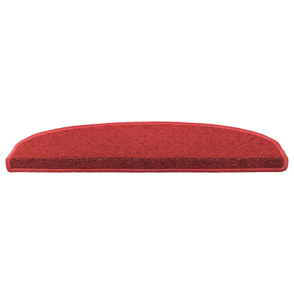 Self-adhesive Stair Mats 15 pcs Red 80 x 24.5 x 3.5 cm