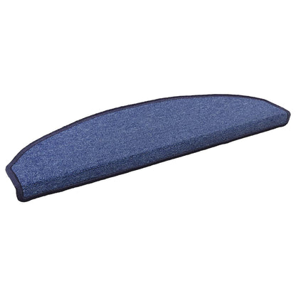 Self-adhesive Stair Mats 15 pcs Blue 80 x 24.5 x 3.5 cm