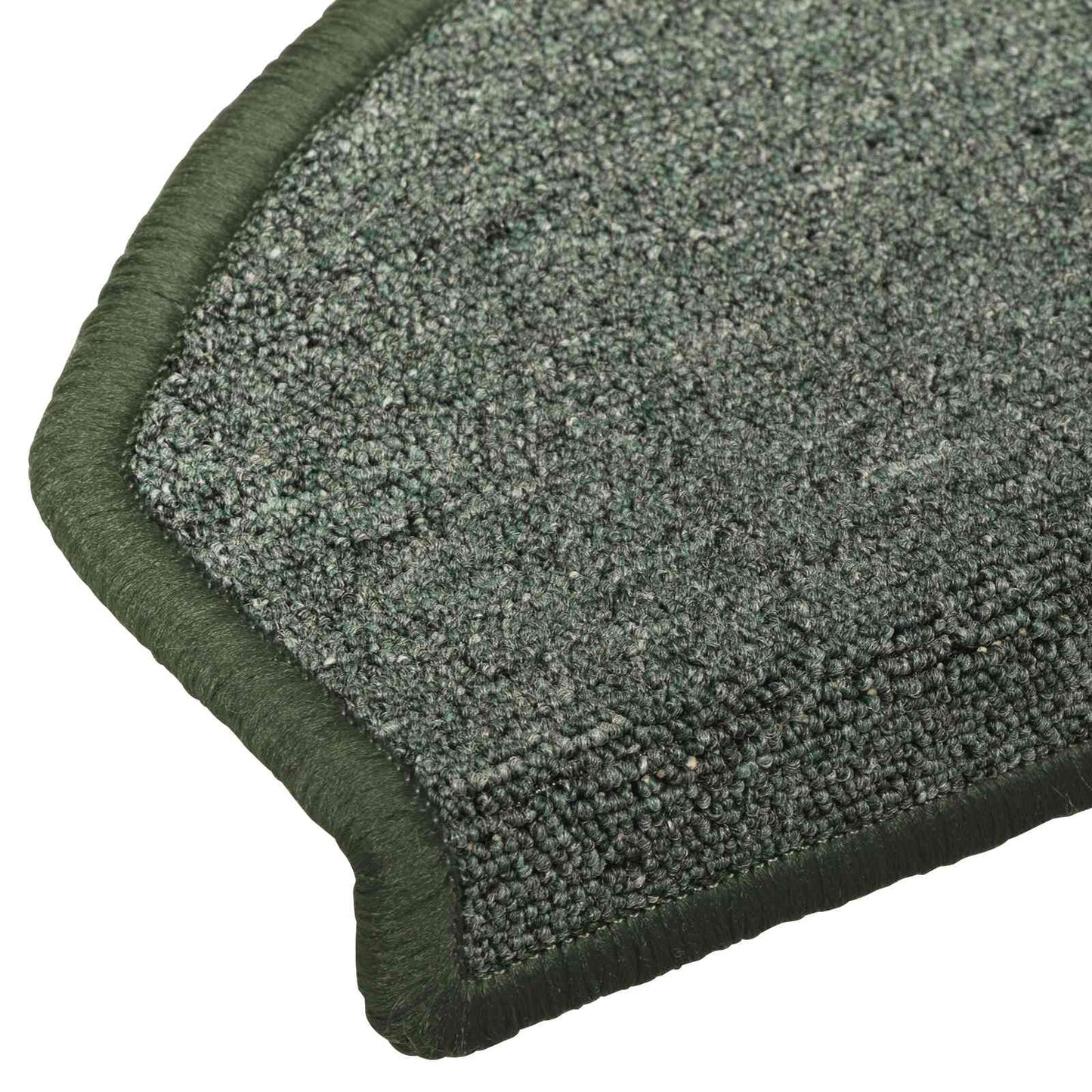Self-adhesive Stair Mats 15 pcs Dark Green 80 x 24.5 x 3.5 cm