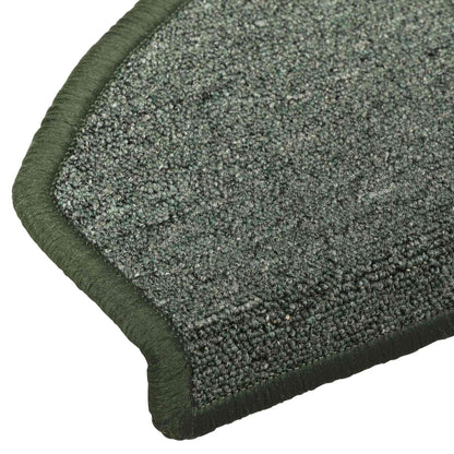 Self-adhesive Stair Mats 15 pcs Dark Green 80 x 24.5 x 3.5 cm