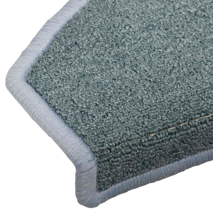 Self-adhesive Stair Mats 15 pcs Sea Blue 80 x 24.5 x 3.5 cm