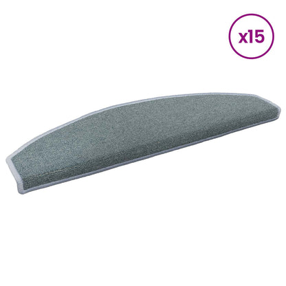 Self-adhesive Stair Mats 15 pcs Sea Blue 80 x 24.5 x 3.5 cm