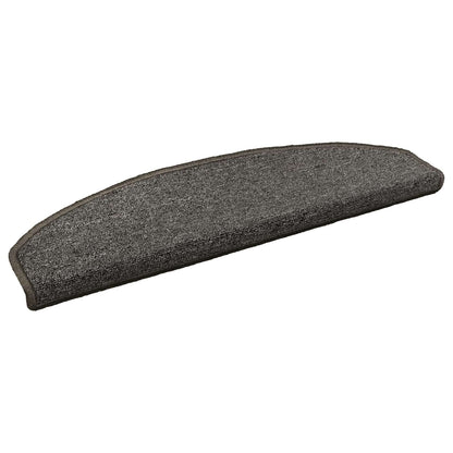 Self-adhesive Stair Mats 15 pcs Dark Grey 80 x 24.5 x 3.5 cm