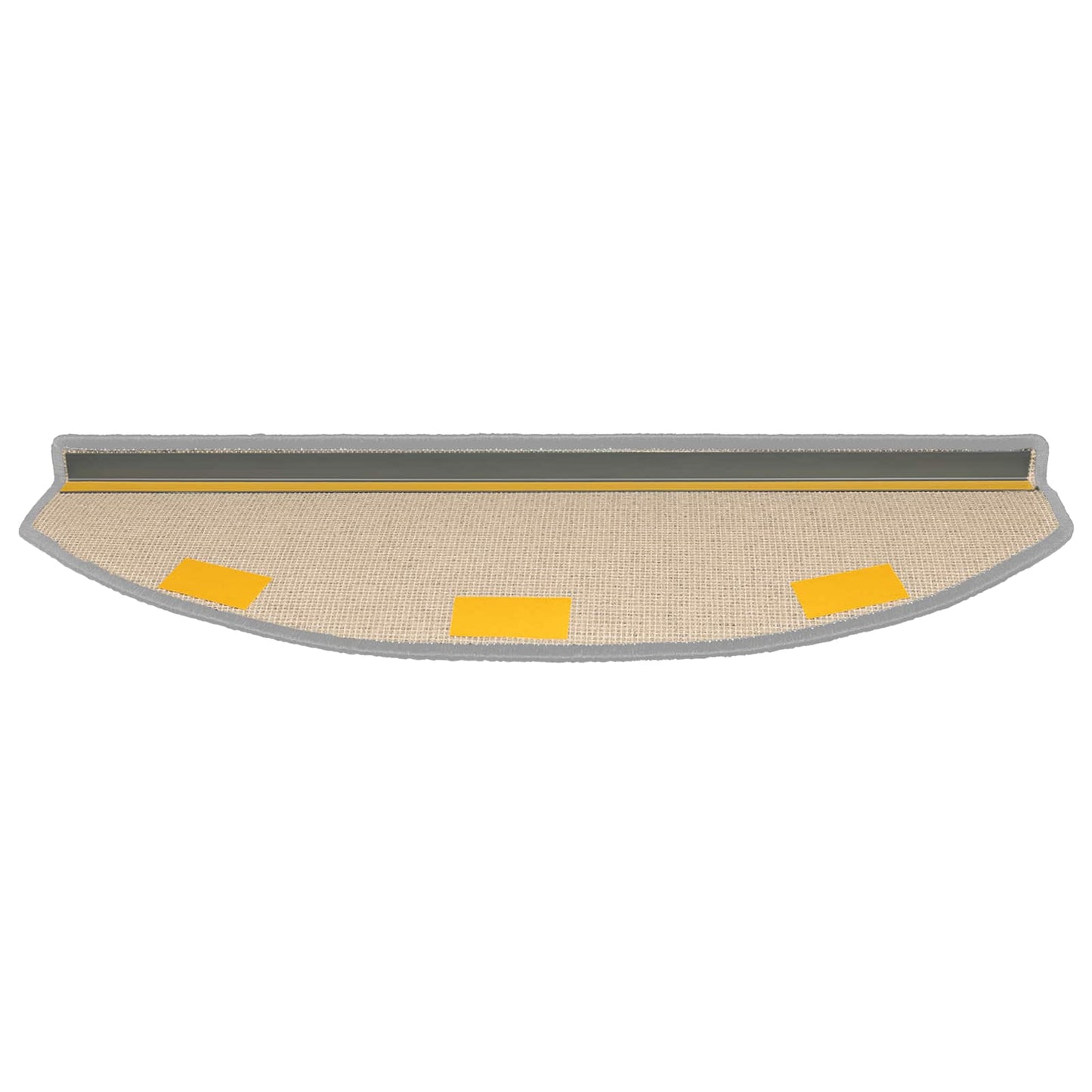 Self-adhesive Stair Mats 15 pcs Light Grey 80 x 24.5 x 3.5 cm