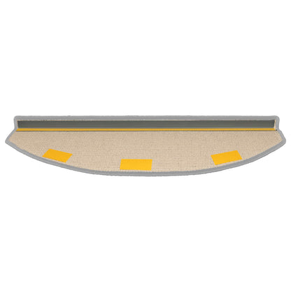 Self-adhesive Stair Mats 15 pcs Light Grey 80 x 24.5 x 3.5 cm