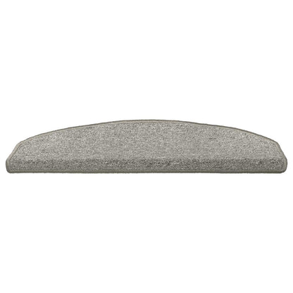 Self-adhesive Stair Mats 15 pcs Light Grey 80 x 24.5 x 3.5 cm