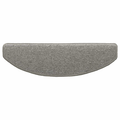Self-adhesive Stair Mats 15 pcs Light Grey 80 x 24.5 x 3.5 cm