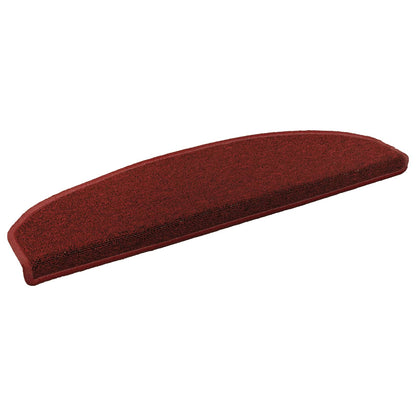 Self-adhesive Stair Mats 15 pcs Bordeaux Red 80 x 24.5 x 3.5 cm
