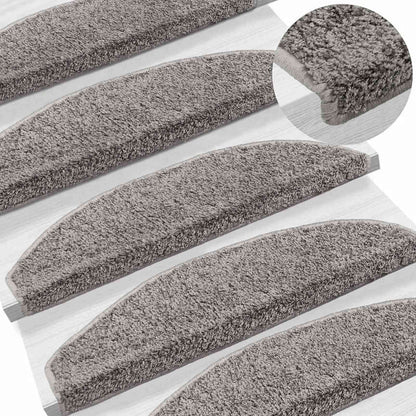 Self-adhesive Stair Mats 15 pcs Grey 80 x 24.5 x 3.5 cm