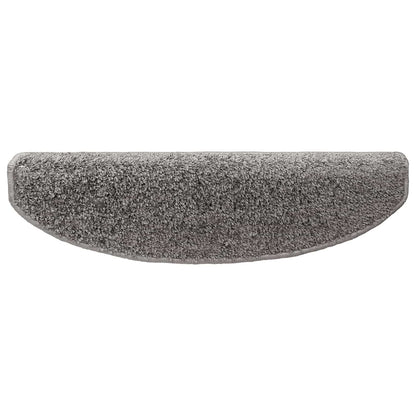 Self-adhesive Stair Mats 15 pcs Grey 80 x 24.5 x 3.5 cm