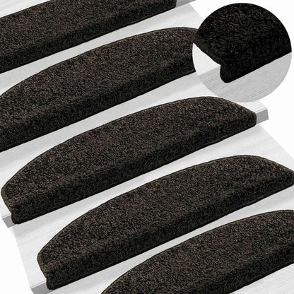 Self-adhesive Stair Mats 15 pcs Anthracite 80 x 24.5 x 3.5 cm