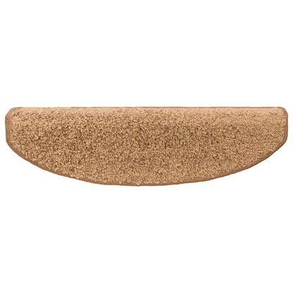 Self-adhesive Stair Mats 15 pcs Beige 80 x 24.5 x 3.5 cm