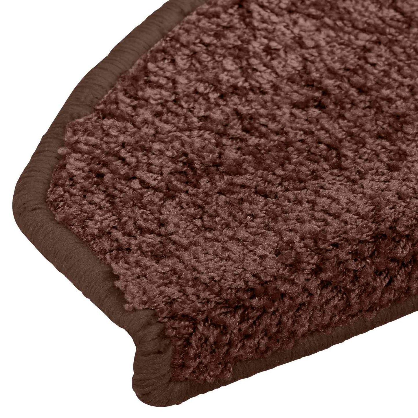 Self-adhesive Stair Mats 15 pcs Brown 80 x 24.5 x 3.5 cm