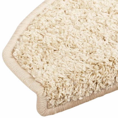 Self-adhesive Stair Mats 15 pcs Light Brown 80 x 24.5 x 3.5 cm