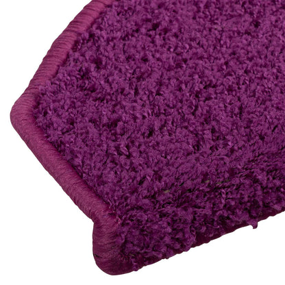 Self-adhesive Stair Mats 15 pcs Violet 80 x 24.5 x 3.5 cm
