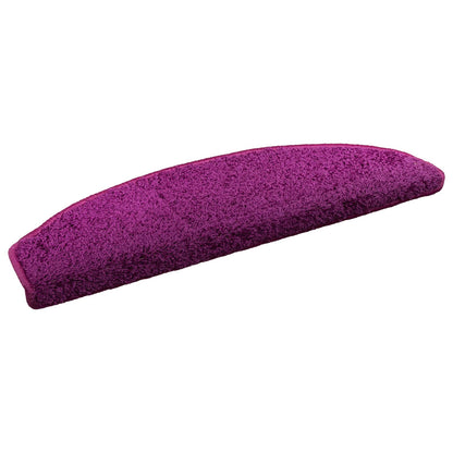 Self-adhesive Stair Mats 15 pcs Violet 80 x 24.5 x 3.5 cm