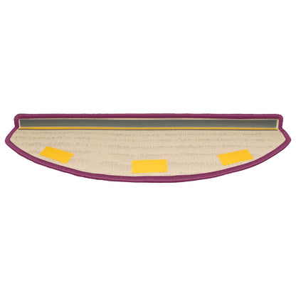 Self-adhesive Stair Mats 15 pcs Violet 80 x 24.5 x 3.5 cm