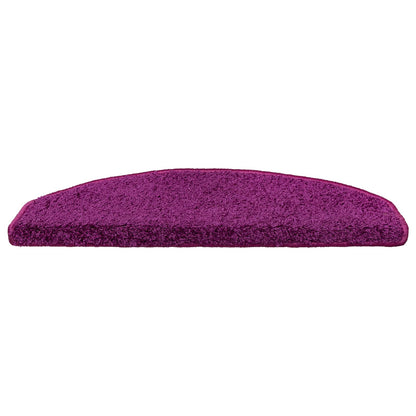 Self-adhesive Stair Mats 15 pcs Violet 80 x 24.5 x 3.5 cm