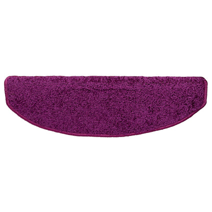 Self-adhesive Stair Mats 15 pcs Violet 80 x 24.5 x 3.5 cm