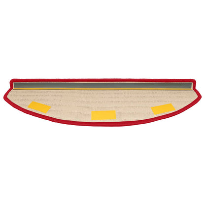 Self-adhesive Stair Mats 15 pcs Red 80 x 24.5 x 3.5 cm