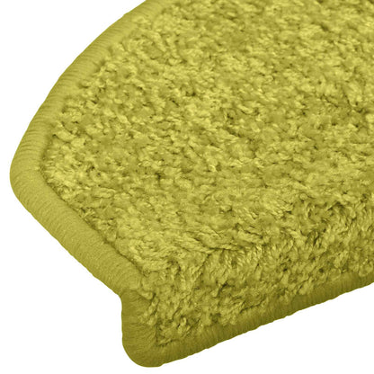 Self-adhesive Stair Mats 15 pcs Green 80 x 24.5 x 3.5 cm