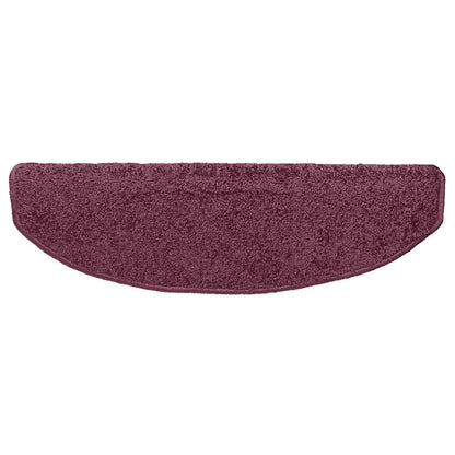 Self-adhesive Stair Mats 15 pcs Dark Purple 80 x 24.5 x 3.5 cm