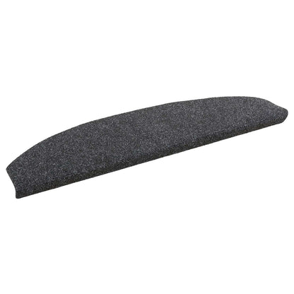 Self-adhesive Stair Mats 15 pcs Dark Grey 80 x 24.5 x 3.5 cm