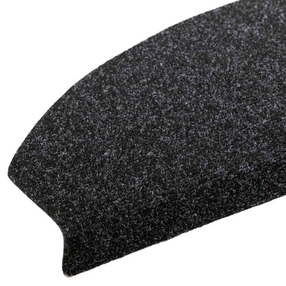 Self-adhesive Stair Mats 15 pcs Black 80 x 24.5 x 3.5 cm