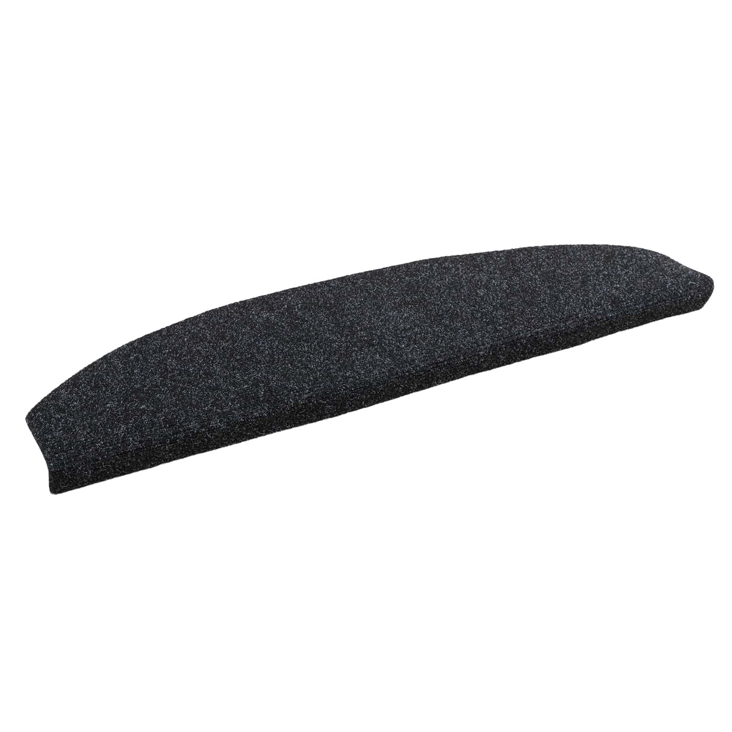 Self-adhesive Stair Mats 15 pcs Black 80 x 24.5 x 3.5 cm