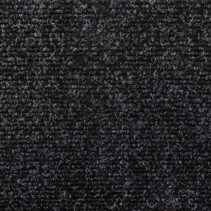 Self-adhesive Stair Mats 15 pcs Black 80 x 24.5 x 3.5 cm