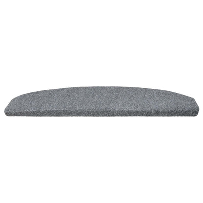 Self-adhesive Stair Mats 15 pcs Light Grey 80 x 24.5 x 3.5 cm