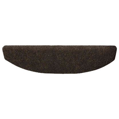 Self-adhesive Stair Mats 15 pcs Dark Brown 80 x 24.5 x 3.5 cm