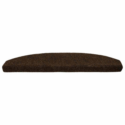 Self-adhesive Stair Mats 15 pcs Brown 80 x 24.5 x 3.5 cm