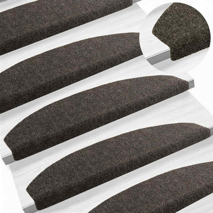 Self-adhesive Stair Mats 15 pcs Anthracite 80 x 24.5 x 3.5 cm