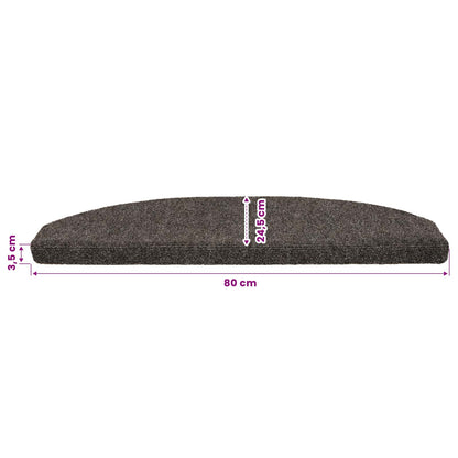 Self-adhesive Stair Mats 15 pcs Anthracite 80 x 24.5 x 3.5 cm