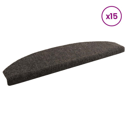 Self-adhesive Stair Mats 15 pcs Anthracite 80 x 24.5 x 3.5 cm