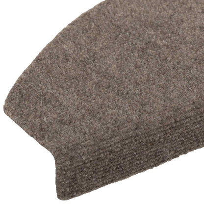 Self-adhesive Stair Mats 15 pcs Mocha 80 x 24.5 x 3.5 cm