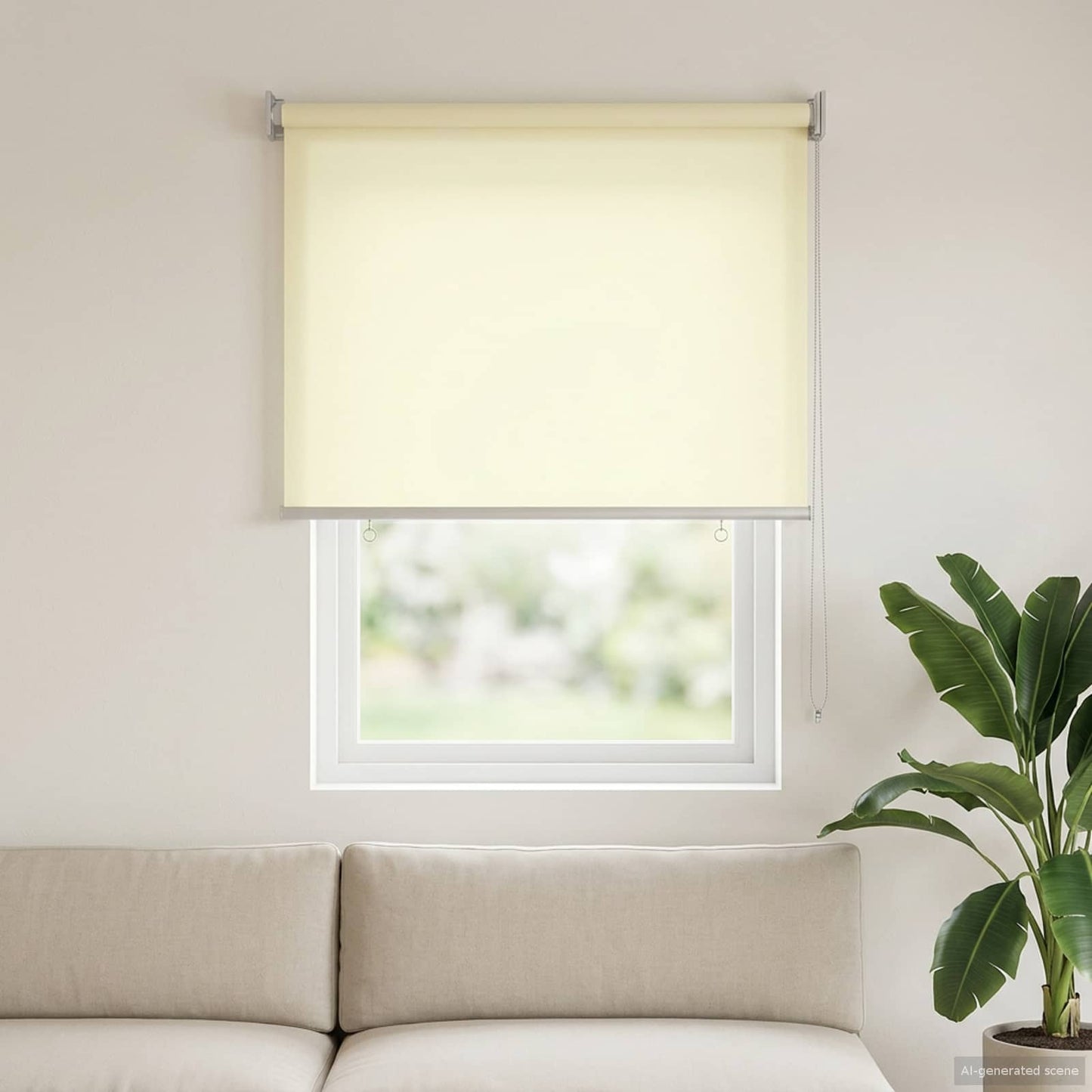 Outdoor Roller Blind UV Protection Cream 60 x 140 cm (W x H)