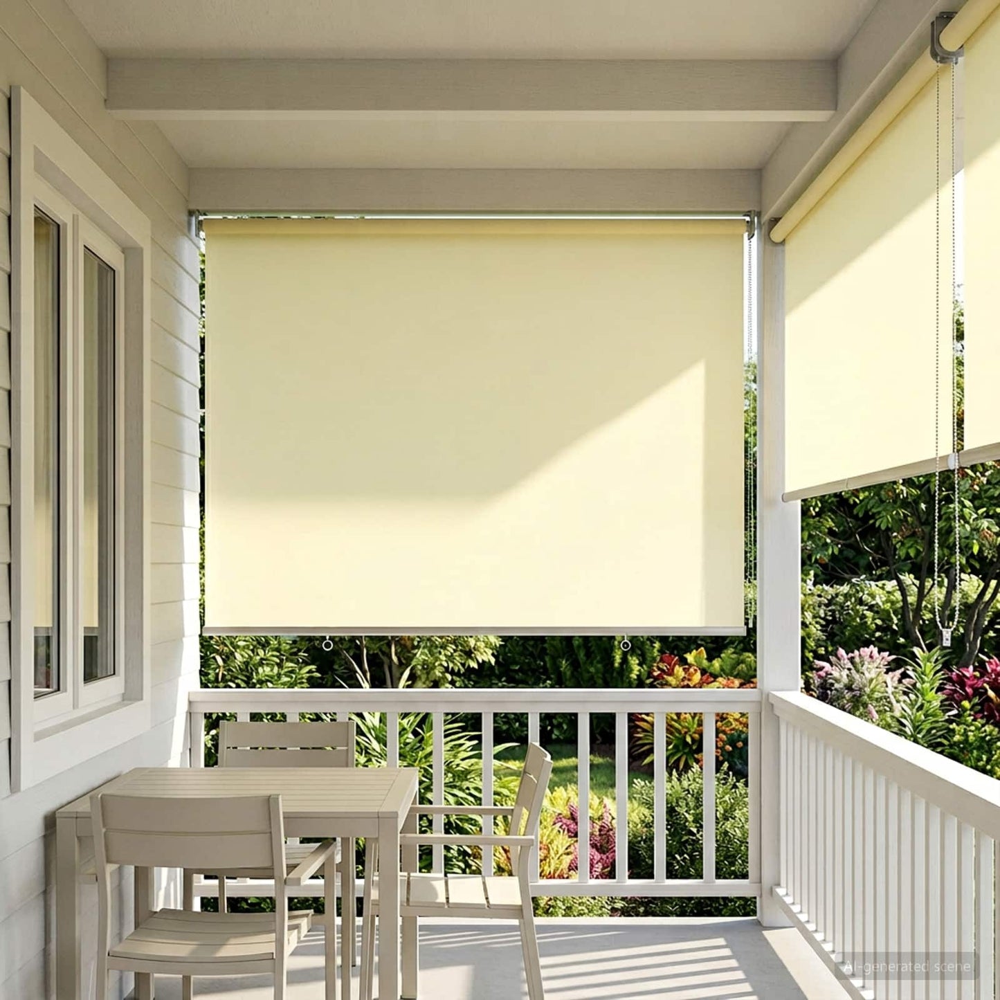 Roller Blind UV Protection Cream 180 x 140 cm Polyester