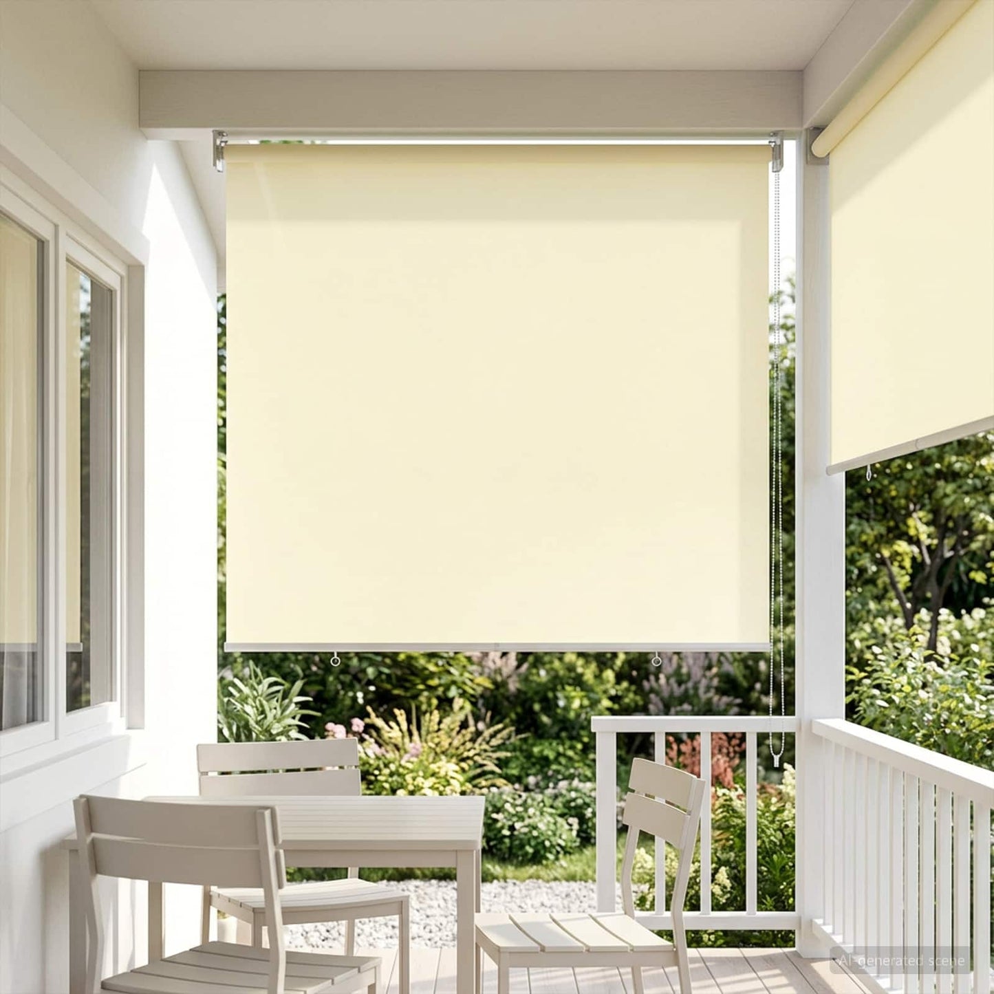 Roller Blind UV Protection Cream 100 x 230 cm Polyester