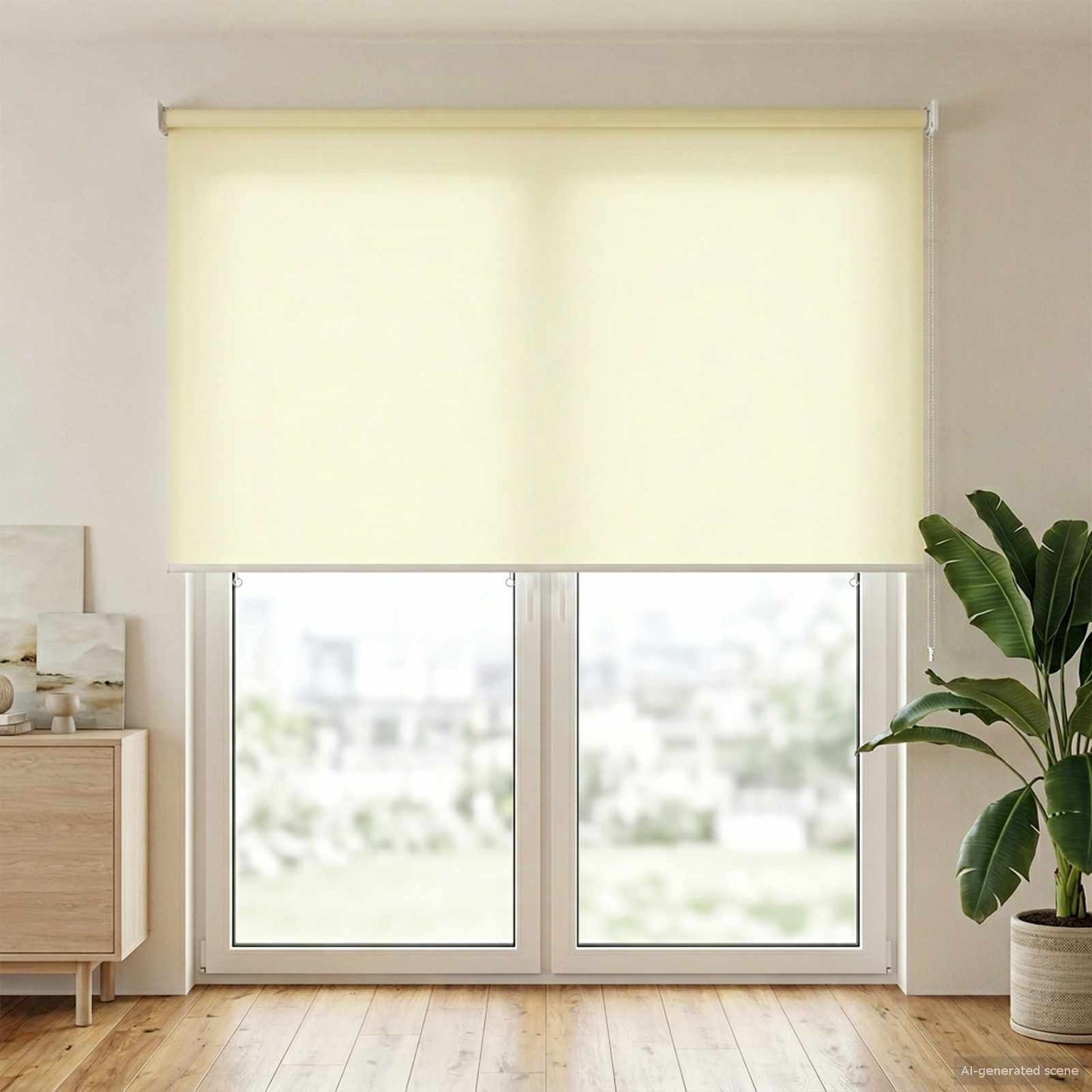 Outdoor Roller Blind UV Protection Cream 160 x 230 cm (W x H)