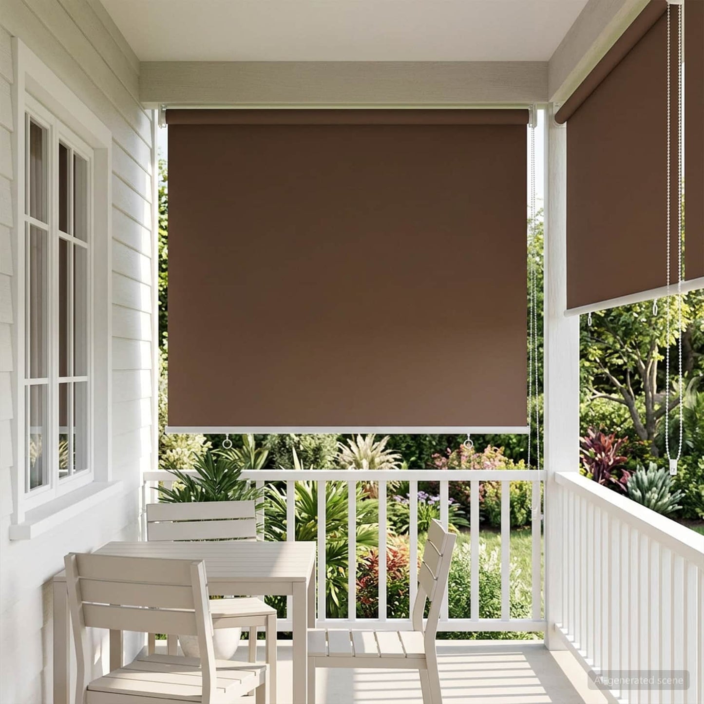 Roller Blind UV Protection Taupe 60 x 140 cm Polyester