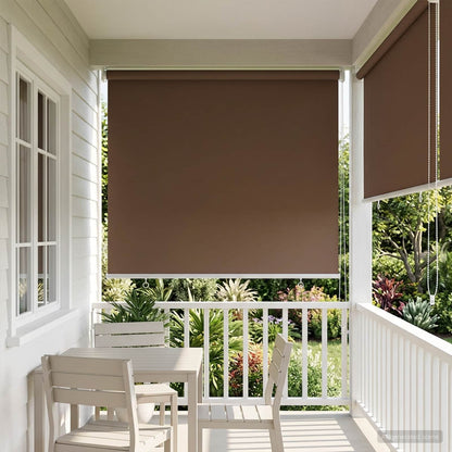 Roller Blind UV Protection Taupe 60 x 140 cm Polyester