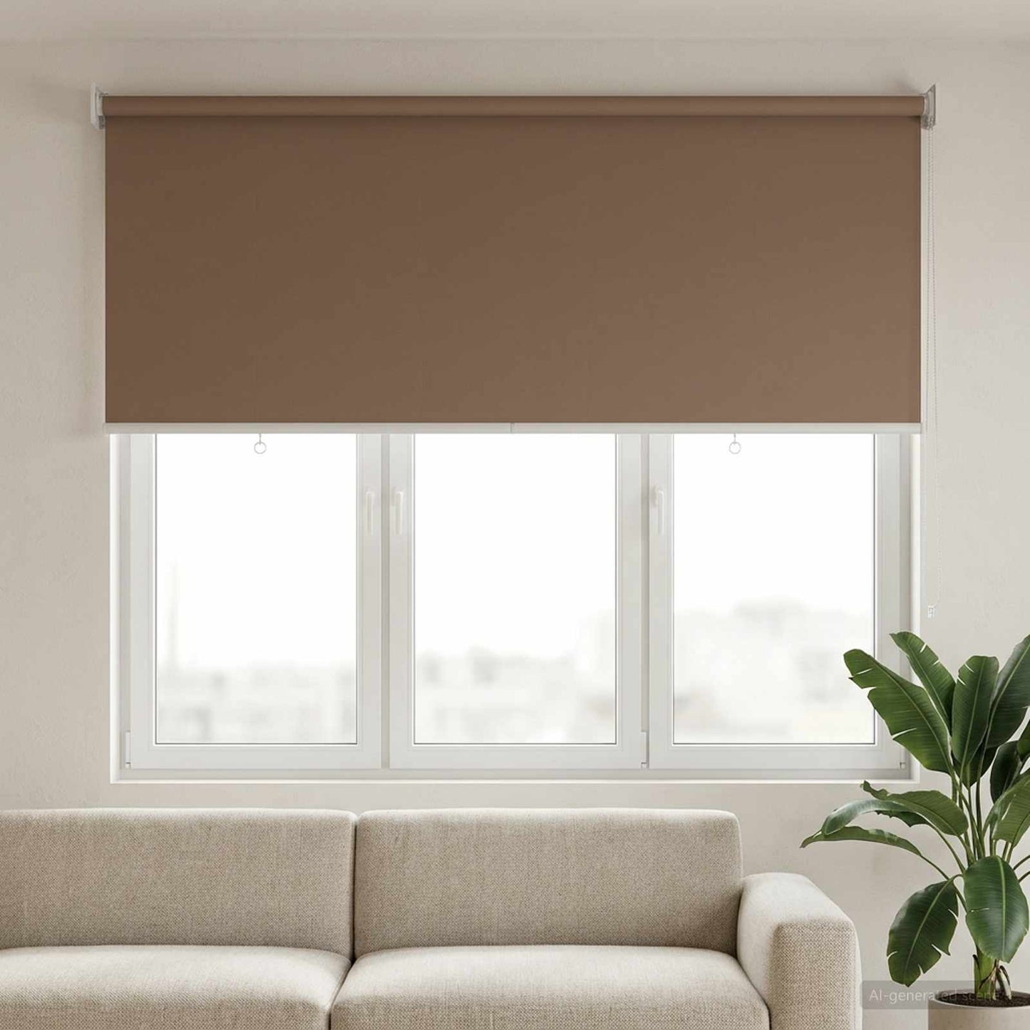 Outdoor Roller Blind UV Protection Taupe 140 x 140 cm (W x H)