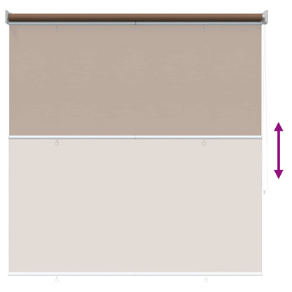 Outdoor Roller Blind UV Protection Taupe 140 x 140 cm (W x H)